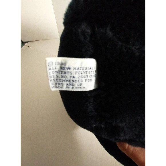 Vintage Chrisha Playful Plush Black bear with pumpkin 1988 With Tags - Picture 2 of 12
